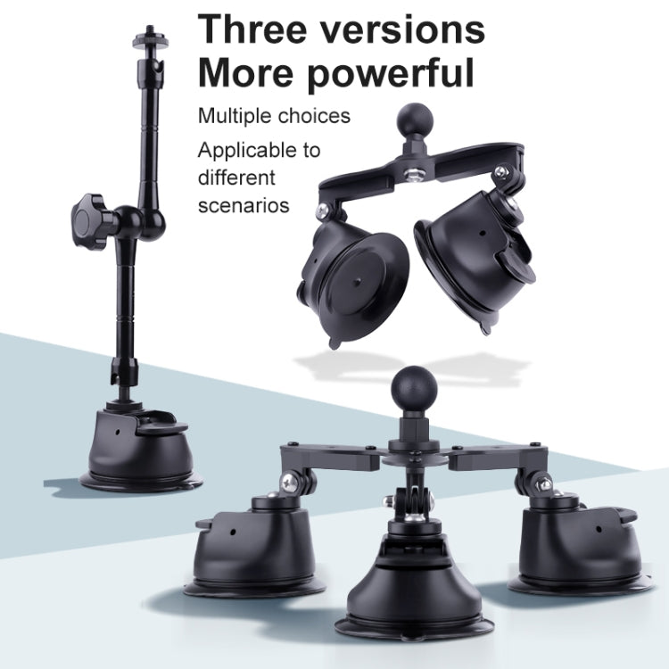 Dual-leg Suction Cup Connecting Rod Arm Phone Clamp Mount, Dual-leg Suction Cup Connecting Rod